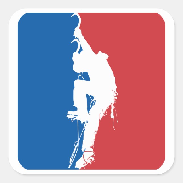 Ice Climbing All Star Square Sticker (Front)
