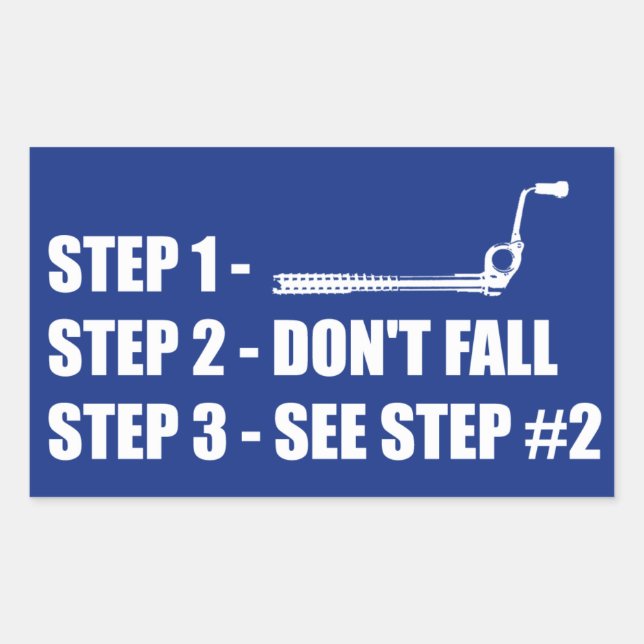 Ice Climbing - Don't Fall Sticker (Front)