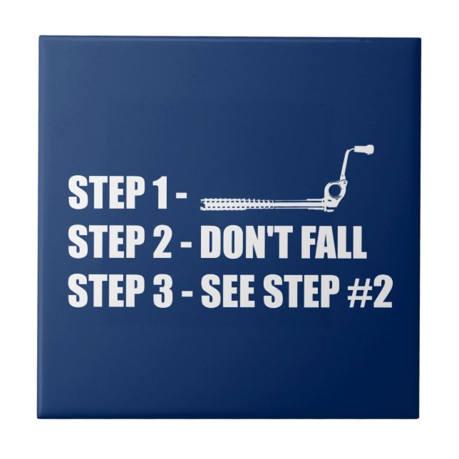 Ice Climbing - Don't Fall Tile (Front)