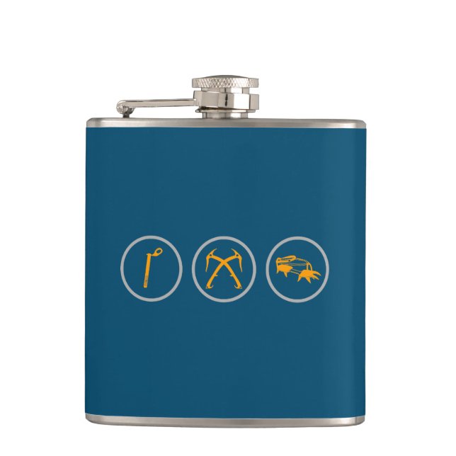 Ice Climbing Gear Hip Flask (Front)
