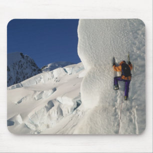 Ice climbing on the Tasman Glacier below Mount Mouse Pad