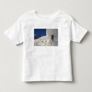 Ice climbing on the Tasman Glacier below Mount Toddler T-shirt