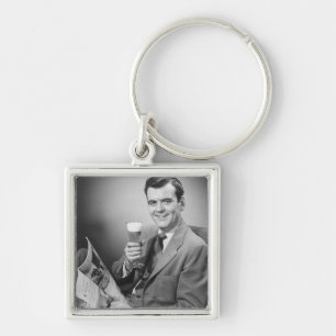 Ice Cold Beer Keychain