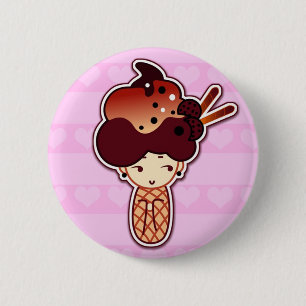 ice cream 2 inch round button