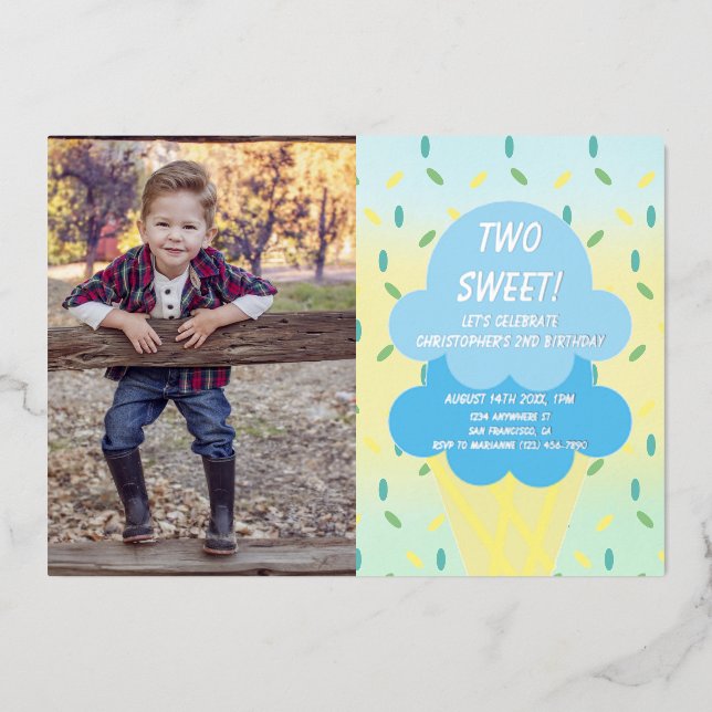 Ice Cream 2nd Birthday (Front)