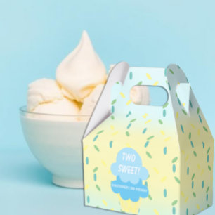 Ice Cream 2nd Birthday Favor Box