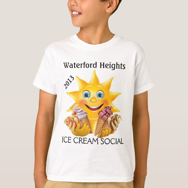 Ice Cream and Happy Sun! SRF T-Shirt (Front)