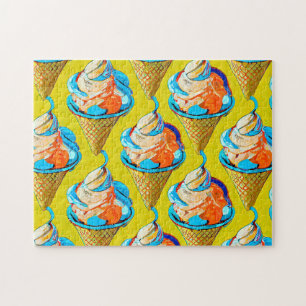 Ice cream Art 1 Easy Brain Art Puzzles Photo Puzzl