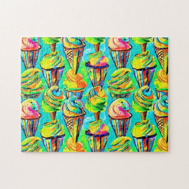 Ice cream Art 2 The Daily Jigsaw puzzle Recent Jig (Horizontal)