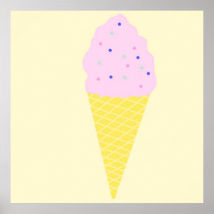 ice cream art poster