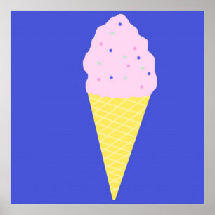 ice cream art poster