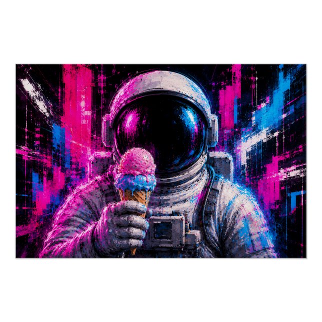 Ice Cream Astronaut Poster (Front)