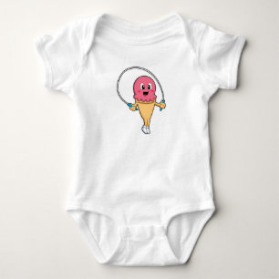 Ice cream at Fitness with Rope Baby Bodysuit