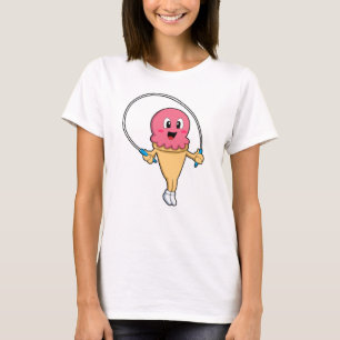 Ice cream at Fitness with Rope T-Shirt