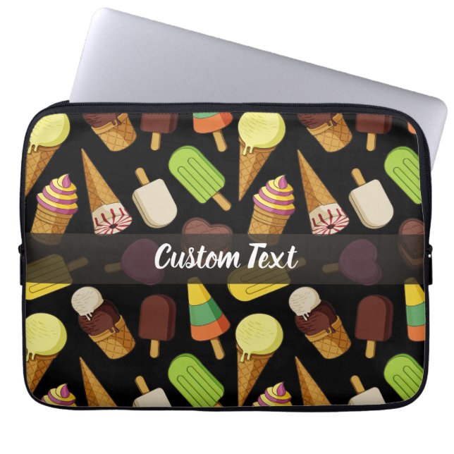 Ice Cream Background Laptop Sleeve (Front)