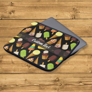 Ice Cream Background Laptop Sleeve