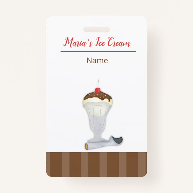 Ice Cream  Badge (Front)