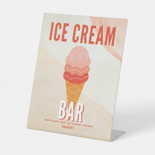 Ice Cream Bar Display Sign