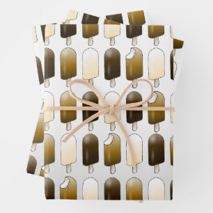 Ice Cream Bars Wrapping Paper Sheet