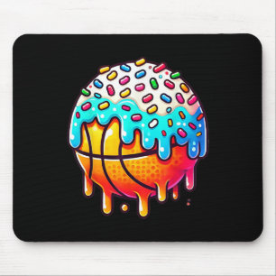 Ice Cream Basketball Drip Boys Girls Kids Basketba Mouse Pad