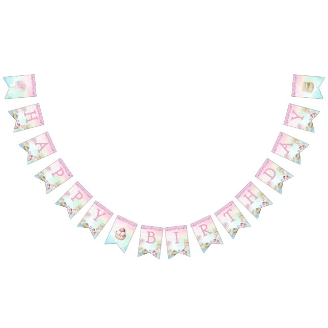Ice Cream Birthday Bunting Flags (All)