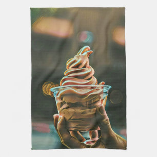 Ice cream birthday gift kitchen towel