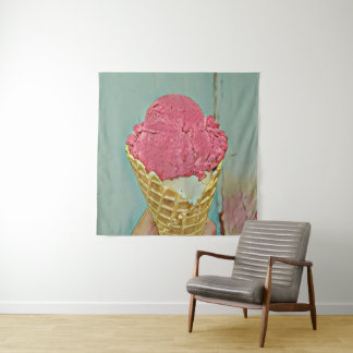 Ice cream birthday gift tapestry