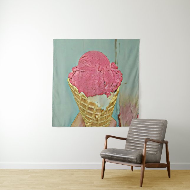 Ice cream birthday gift tapestry (In Situ)