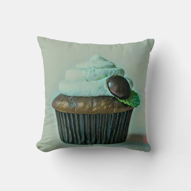Ice cream birthday gift throw pillow (Front)