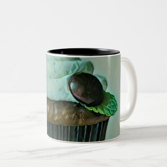 Ice cream birthday gift Two-Tone coffee mug (Front Right)