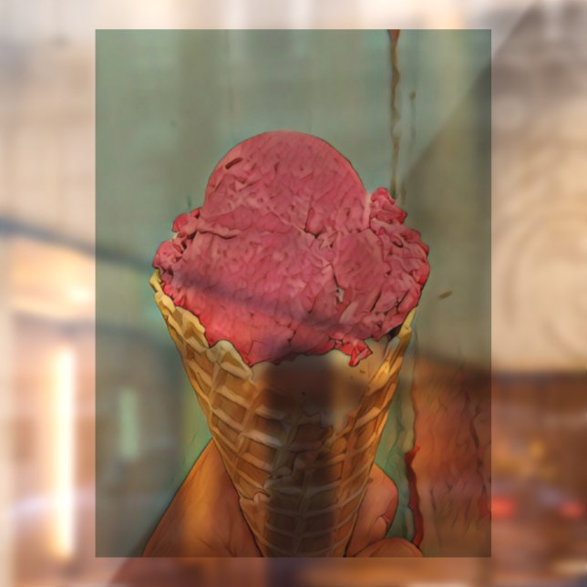 Ice cream birthday gift window cling (Sheet 2)