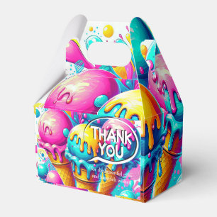 ice cream birthday party favor box
