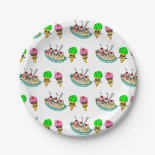 Ice Cream Birthday Party    Paper Plate