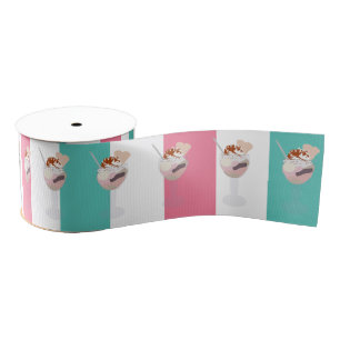 Ice Cream Birthday Party personalized Grosgrain Ribbon