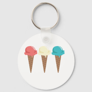 Ice Cream Border Keychain