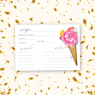 Ice cream - bridal shower recipe