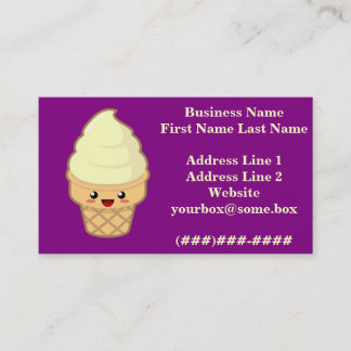 Ice Cream Business Card