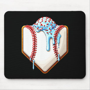 Ice Cream Bysebyll Drip Home Plate Dripping Mouse Pad