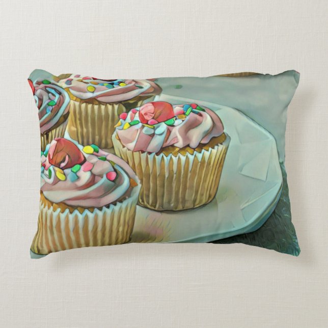 Ice cream cake accent pillow (Front)