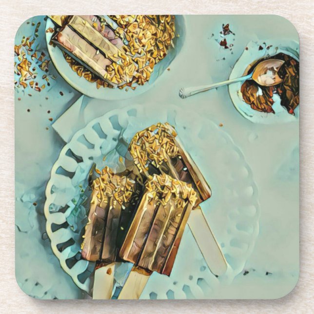 Ice cream cake coaster (Front)