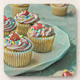 Ice cream cake coaster