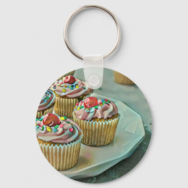 Ice cream cake keychain (Front)