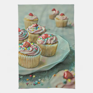 Ice cream cake kitchen towel