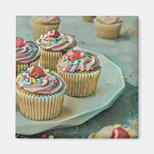 Ice cream cake magnet