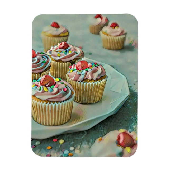 Ice cream cake magnet (Vertical)