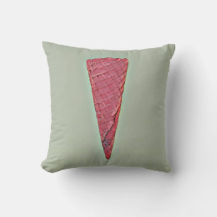 Ice cream cake throw pillow