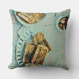 Ice cream cake throw pillow