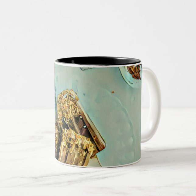 Ice cream cake Two-Tone coffee mug (Front Right)