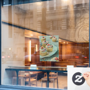 Ice cream cake window cling