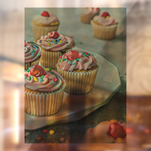 Ice cream cake window cling